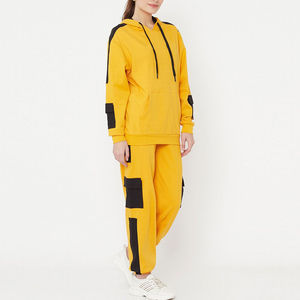 Conjunto Deportivo Informal de Punto para Mujer OEM, Transpirable, de Poliéster, con Patrón Sólido, Decoración Bordada, Diseño Moderno - Product Image 2