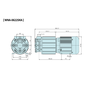 Bomba de Circulación de Refrigeración Industrial WNA-0380SKA 2.2kW 3HP Acero Inoxidable Cable de 5m 1 Año de Garantía OEM/ODM/OBM Personalizado - Product Image 3