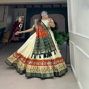 Lehenga choli โดย fabzone พิมพ์ลายผ้า tussar Silk patola ล่าสุด - Product Image 2