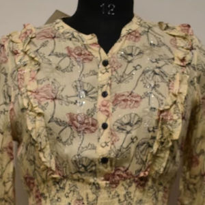 Robe maxi décontractée pour femme Etherea, silhouette droite, taille naturelle, ouverture à boutons sur le devant, nylon/coton, adulte, marin - Product Image 1