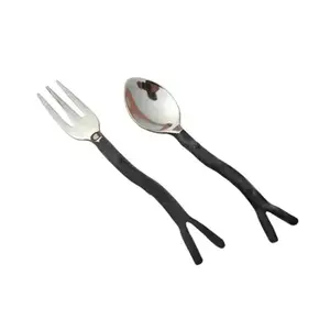 Ensemble de 4 couverts en acier inoxydable avec fini miroir Parfait pour la vaisselle à la maison et au restaurant - Product Image 5