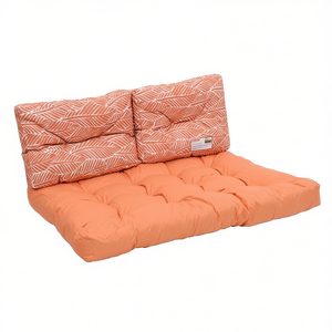 Cojín de tela naranja para sofá de 2 plazas 9878470 Cojines y almohadas para exterior para Amicasa - Product Image 2