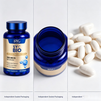 SYC BIO GHK-CU Peptide de Cuivre 300 mcg Mélange de Peptides Gélules Molles 120 Gélules OEM ODM Marque Privée Prix Usine Vente en Gros