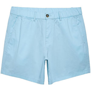 Pantalones cortos informales de algodón de corte clásico sólido de calle alta para hombre, cintura elástica, múltiples bolsillos, traje de verano ecológico de secado rápido - Product Image 1