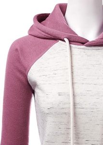 Sudaderas con capucha para mujer, ropa de calle, sudaderas con capucha de lana de algodón 100%, ropa informal, sudaderas con capucha transpirables recortadas con cremallera Lisa para mujer 2025 - Product Image 3