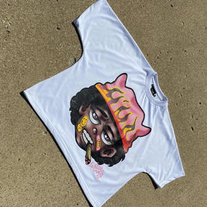 Nouveau style de t-shirt Boxy pour hommes de haute qualité pour hommes t-shirt à la mode avec logo personnalisé imprimé sérigraphie à séchage rapide t-shirts pour hommes - Product Image 2