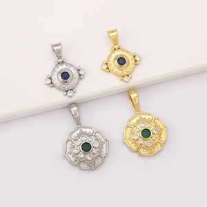 Collezione di Ciondoli Art Deco all'Ingrosso, Placcati in Oro/Argento con Pietre Preziose, Charm Retrò per Bambini, Importatori e <span class=keywords><strong>Distributori</strong></span> - Product Image 1
