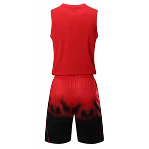 Promoción Oem En Blanco Talla Grande Malla Última Sublimación Baloncesto Corto Uniforme Color Azul Vestidos Diseño Personalizado - Product Image 2