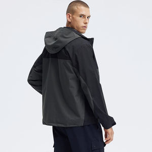 Venta al por mayor último diseño personalizado logotipo negro impermeable cortavientos de los hombres de lana polar chaquetas de invierno Softshell - Product Image 4