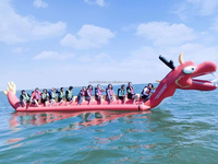 Bateau Dragon Gonflable pour Jeu Aquatique, Équipement Aquatique Gonflable, Sports de Remorquage Aquatique à Vendre