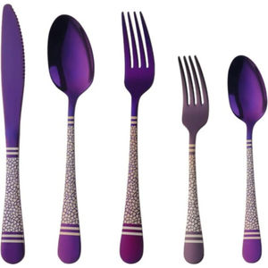 High Quality <b>Gold</b>-Finished Flatware Set Factory Direct Wholesale From Indian Exporter for Hotel Banquets and Dinner Use - Product Image 6