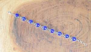 Blue Lapis Lazuli Sterling Silver <b>Bracelet</b> Handmade Adjustable Gemstone Jewelry Elegant Gifts Women - Product Image 5