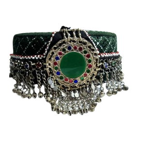 เครื่องประดับศีรษะแบบชาวอัฟกานิสถานของผู้หญิงทำด้วยมือสไตล์2024ชนเผ่าสไตล์ลำลองสวมใส่ในงานเลี้ยงสังสรรค์หมวก100% ปรับได้ - Product Image 3