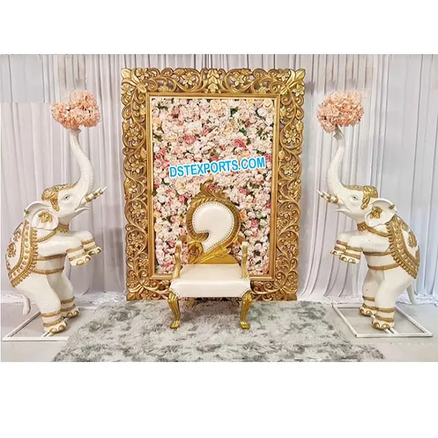 Adereços de decoração para palco de casamento, incrível, adereços e ideias de eventos de casamento, decoração indiana especial, adereços de fibra de casamento, adereços para palco