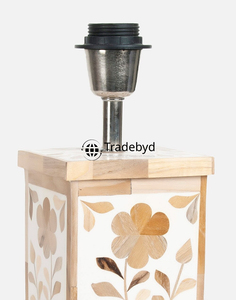 Artisan Made Modern Bone Inlay E26 AC LED Table <b>Lamp</b> Eco-Friendly Dimmable Luxury Interior Decor Tradebyd - Product Image 3