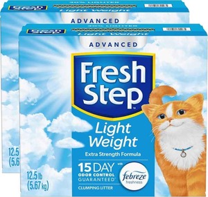 Fresh Step Advanced Extreme Litière pour chat Febreze Fraîcheur et extra agglomérante Poids léger à rincer 25 lb dans 2 boîtes de 12.5 lb - Product Image 3