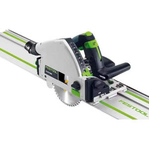Sierra Ingletadora Eléctrica Portátil FESTOOL TS 55 FEQ-F Plus con Riel de Guía de 55 mm para Trabajos en Madera y Proyectos de Bricolaje - Product Image 1