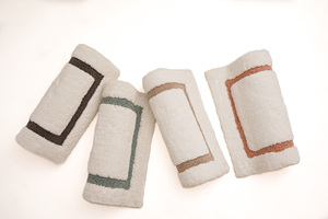 Alfombrillas de baño de micropoliéster de algodón suaves y cómodas hechas a mano, uso moderno absorbente para el hogar - Product Image 6