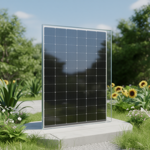 แผงโซลาร์เซลล์แบบโมโนคริสตัลไลน์สองหน้า Nabai PV NB-200W-MRT 200 วัตต์ ดีไซน์ไร้กรอบกระจก - Product Image 3