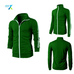 เสื้อแจ็กเก็ตแขนยาวผ้าคอตตอนแห้งเร็วผ้า100% สำหรับเล่นกีฬาแขนยาวผ้าถักเข้ารูปพอดีตัวฤดูใบไม้ร่วง - Product Image 1