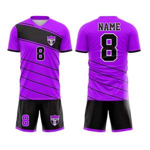 ชุดฟุตบอลสำหรับผู้ชายเสื้อเจอร์ซีย์ฟุตบอลเสื้อเจอร์ซีย์ผ้าโพลีตาข่ายแบบซับลิเมชัน100% - Product Image 2