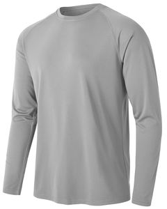 Camiseta de manga larga de algodón 100% más vendida, camisetas holgadas con botones y cuello redondo, camisetas lisas de manga larga - Product Image 2