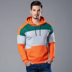 Wholesale High Quality Eco-Friendly Unisex Plain Hoodie Customizable Your Brand Oversized Print Pattern Bulk Suppliers