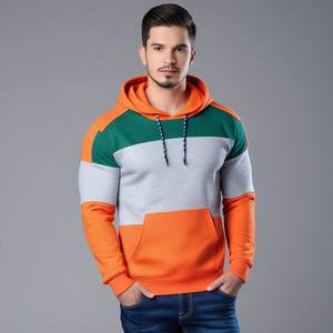 Venta al por mayor de alta calidad ecológica Unisex Sudadera con capucha Lisa personalizable su marca patrón de impresión de gran tamaño proveedores a granel - Product Image 1