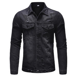 Veste en jean décontractée 100% coton personnalisée pour hommes vente en gros d'usine de style de rue avec coque en jean - Product Image 4
