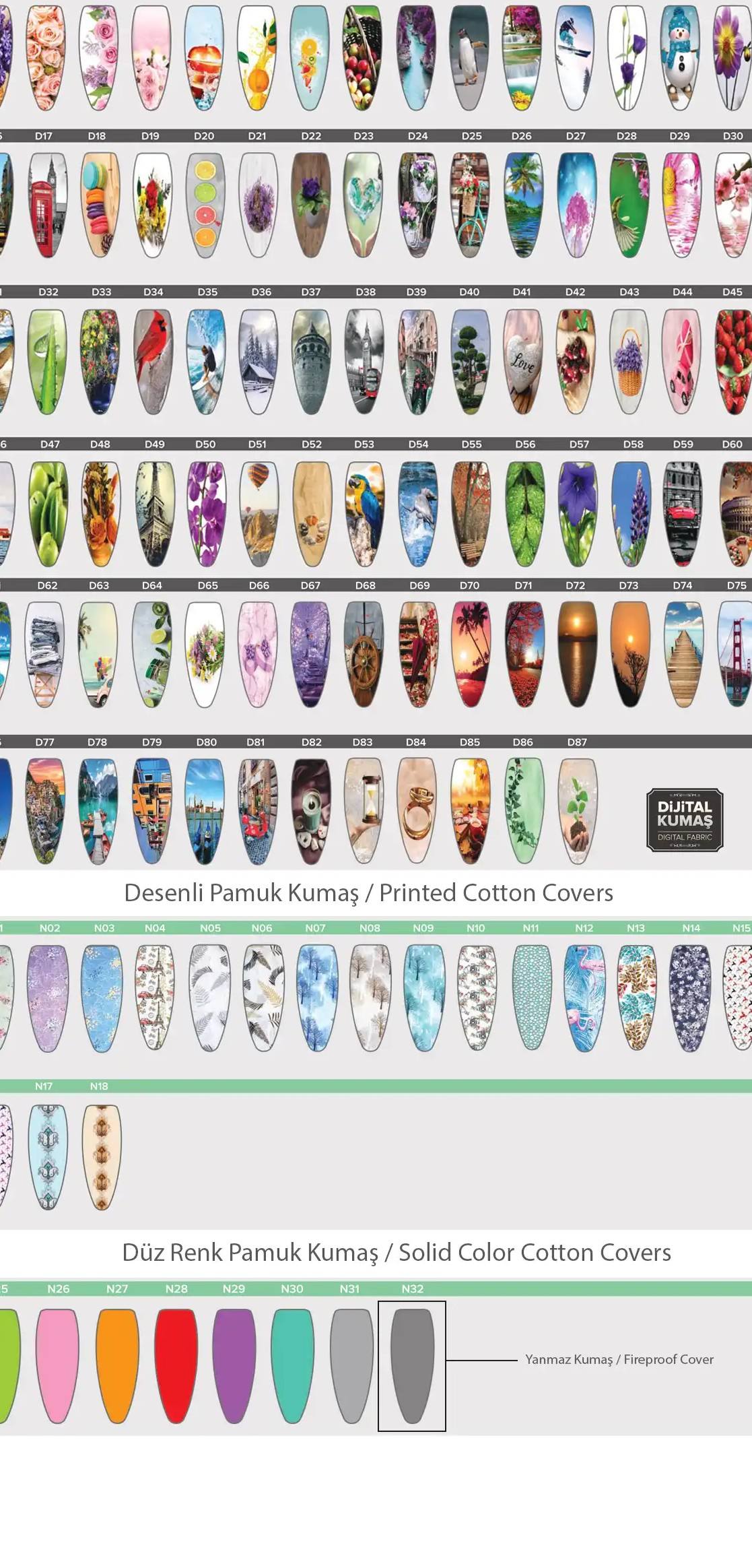 Assorted fabric designs