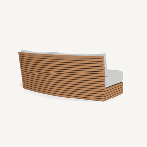 Sofá contemporáneo curvo de teca para exterior para Resort y terraza - Product Image 4