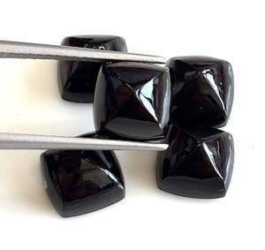 Natural 8mm Black Onyx Sugar Loaf Cabochon - AAA Quality Superior Quality - Product Image 4