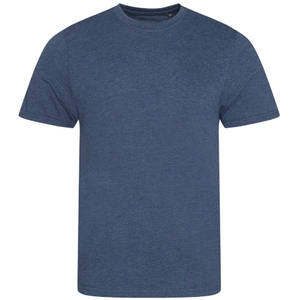 T-shirt personnalisé à manches courtes et col rond, coupe ajustée, en mélange de trois fibres, 100% coton, avec des caractéristiques respirantes et anti-boulochage - Product Image 1