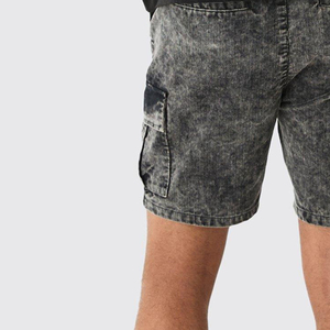 Venta directa de fábrica Pantalones cortos lavados con ácido para hombre con estampado personalizado Proveedor directo de fábrica Pantalones cortos lavados con ácido para hombre hechos de algodón - Product Image 6