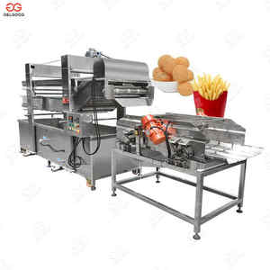 Premium professionnel en acier inoxydable Restaurant automatique bande transporteuse Machine à frire pépites de poulet croustilles collations gaz - Product Image 3