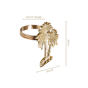 Anneau de serviette en aluminium doré de luxe, personnalisable, vaisselle pour la maison, l'hôtel, les dîners, pour la décoration de table de fête et de mariage - Product Image 6