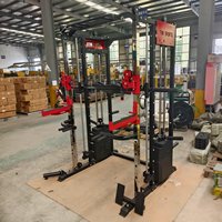 FDFIT Machine Smith multifonctionnelle tout-en-un, équipement de gym à domicile, rack de squat commercial, station d'entraînement fonctionnel