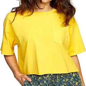 Camiseta de Algodón Personalizada para Mujer, Cuello Redondo, Estilo Casual, Estampado de Logotipo, Top de Moda para Mujer Adulta - Product Image 4