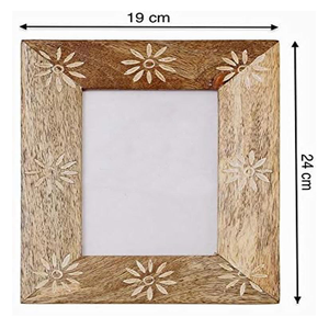 Marco de Fotos Personalizado Hecho a Mano con Madera de Mango Ecológica y Moderna, 4x6, de Sobremesa, Natural, Exportador Indio, Elegante, Saniya - Product Image 4