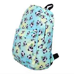 Nueva Mochila Escolar con Estampado de Panda de Dibujos Animados, Estilo Coreano, Informal, con Cierre de Cremallera y Forro de Poliéster - Product Image 2