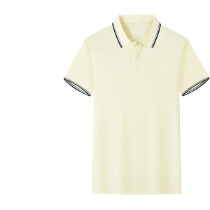 Polo pour homme avec logo personnalisé OEM, couleur unie, décontracté, manches courtes, polos personnalisés, vêtements de travail personnalisés, polo brodé - Product Image 1