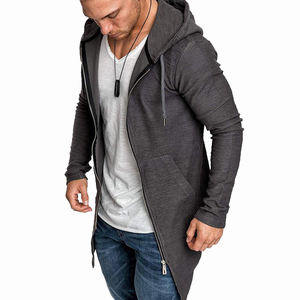 Jersey polar de algodón para hombre, Sudadera larga de neopreno con cremallera de doble cara, de alta calidad - Product Image 6