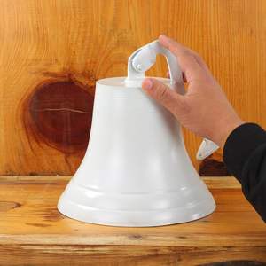 Campana Premium de aluminio fundido para barco NÁUTICO DE LA Marina | Regalos de decoración de guardería (11 pulgadas, blanco) - Product Image 3