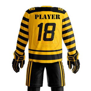 Uniformes de hockey sur glace de qualité supérieure conception personnalisée impression séchage rapide uniforme de hockey sur glace pour hommes - Product Image 5