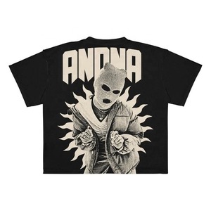 Camiseta gráfica Vintage lavada con ácido de alta calidad para hombres de peso pesado de gran tamaño con patrón de impresión Digital personalizado - Product Image 6