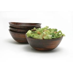 ถ้วยชามผสมไม้ธรรมชาติสำหรับอาหารค่ำที่ต้องการสูงเหมาะสำหรับการเตรียมส่วนผสมและเสิร์ฟชามไม้จากอินเดีย - Product Image 5