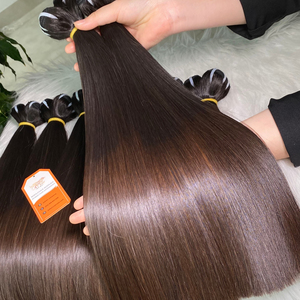 Extensions de cheveux humains vietnamiens bruts de couleur noire naturelle Super Double dessiné pour femmes - Product Image 2