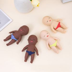 Ugly Cute Unzip Doll Pinch Music Slow Rebound Black Rubber Palm <span class=keywords><strong>Toy</strong></span> Lala Music Youth - Product Image 5