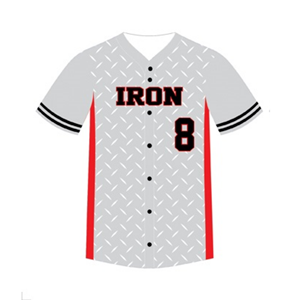 OEM Conception personnalisée Bouton complet Maillot de baseball Séchage rapide Respirant Polyester Tissu Commande en gros Vêtements de baseball et softball - Product Image 2