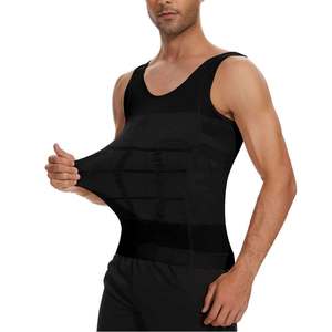 Camiseta sin mangas transpirable para hombre, cintura delgada, barriga plana, ropa de gimnasio para Yoga, ropa informal para el hogar, tela elástica alta, trabajo personalizado fino y ligero - Product Image 6